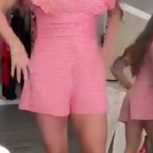 Pink Gingham Jumpsuit